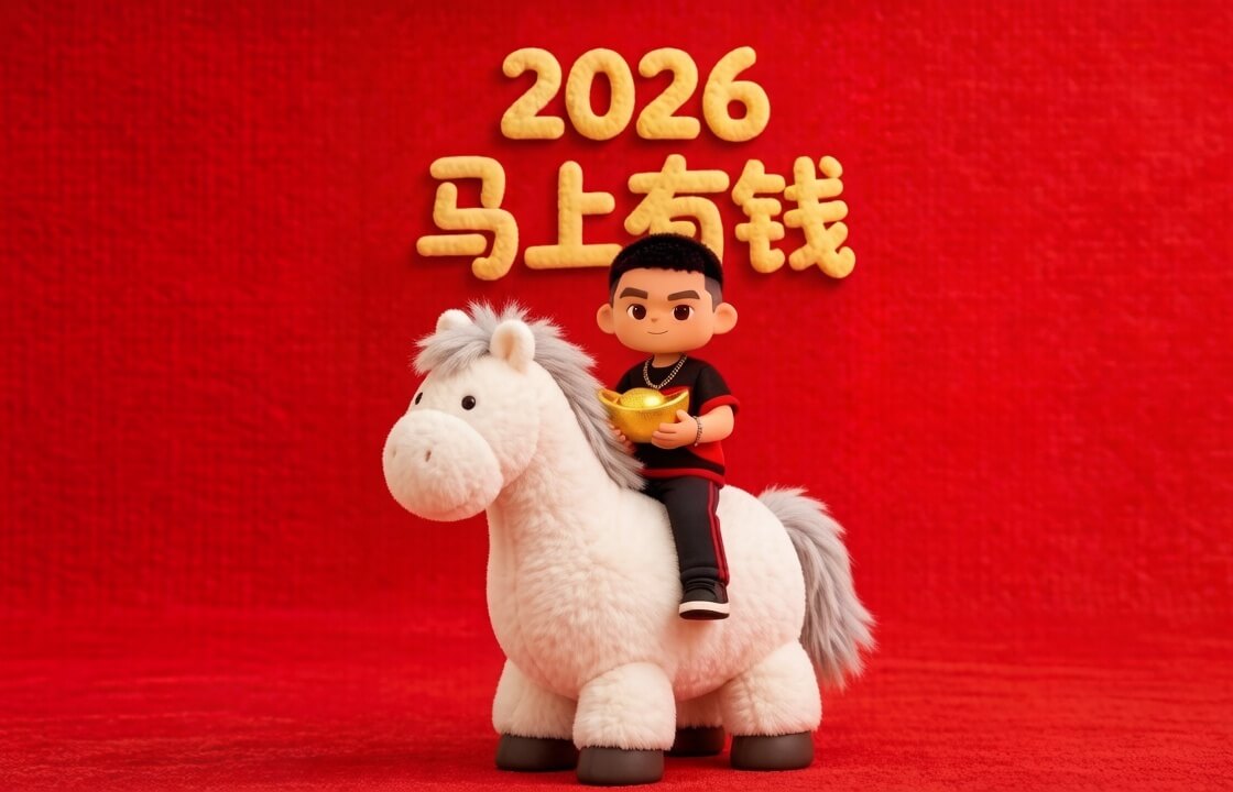 杜郎俊赏： 马驰骉骉，骏跃新程！